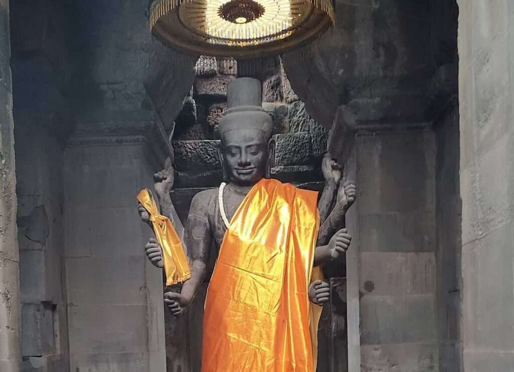 Why Angkor Wat faces West?