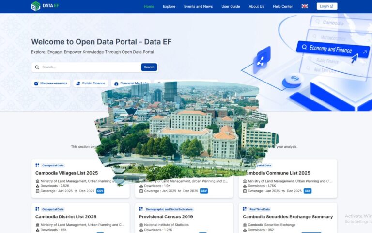 Cambodia Open Data Portal - DataEF