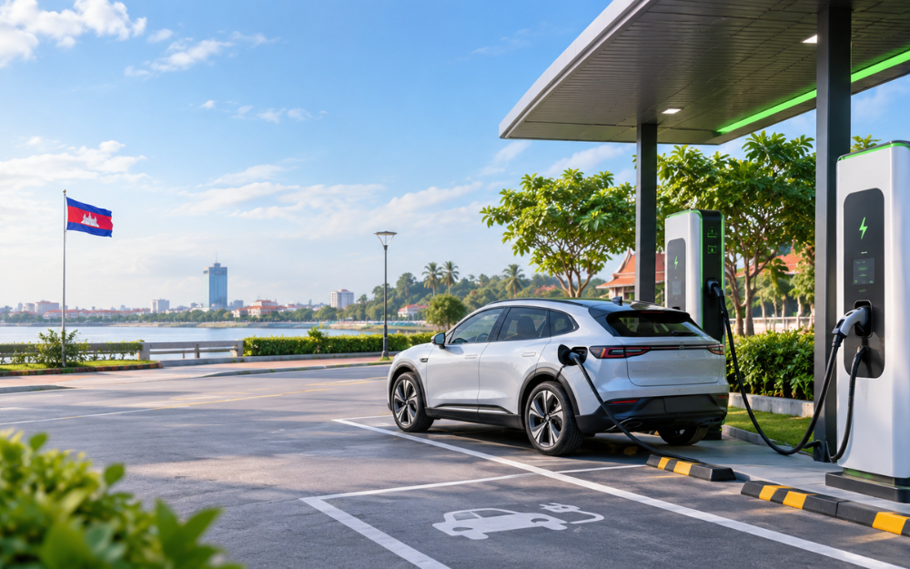 Electric Vehicle Charging Stations in Cambodia